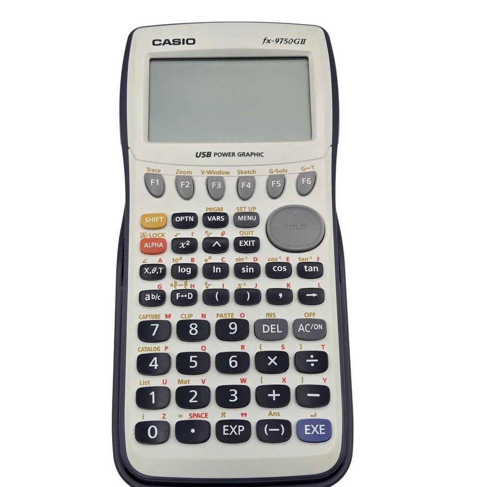 Casio Fx-9750GII Graphing Calculator USB‎ Power Graphic Scientific White